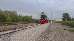 1520 «PRO//Движение.Экспо». Паровоз серии Су 214-10 (ТЧЭ-18) в сцепе с бронепоездом.