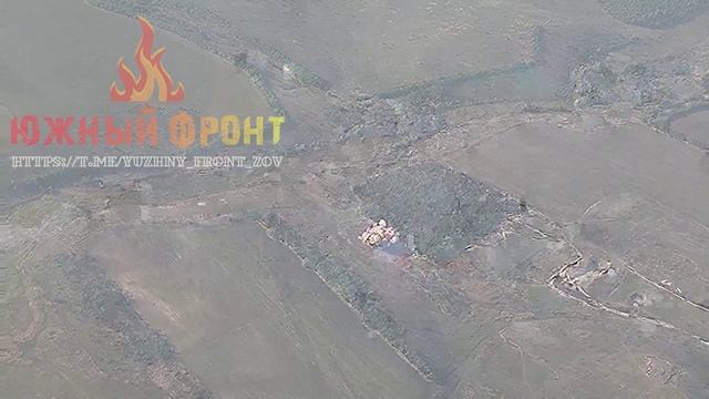 Ракетный удар по скоплению пехоты ВСУ (удаление около 50 км от ЛБС)
