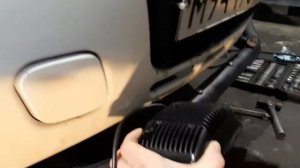 Установка защиты бампера кенгурятник на газель  примерка противотуманок