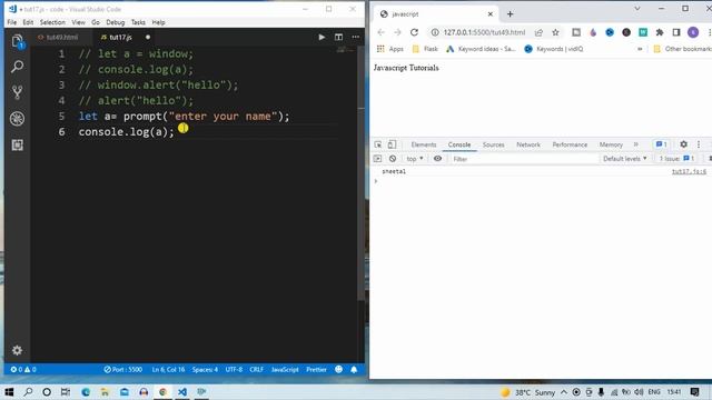 JavaScript Tutorial:Alert box | Popup Box | confirmation box | web development #63 #codewithsheetal