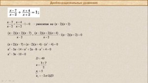 Математика 8-11 / Дробно-рациональные уравнения / 6 простых шагов / С нуля за 10 минут