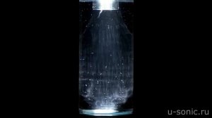 Лабораторный ультразвуковой модуль. Кавитация в воде.