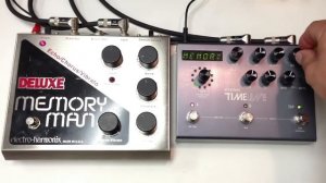 Electro Harmonix Deluxe Memory Man vs Strymon Timeline