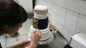 Оформление торта в стиле Гэтсби. Тайм Лэпс