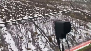 Новое приспособление для сбивания снега с подсолнечника