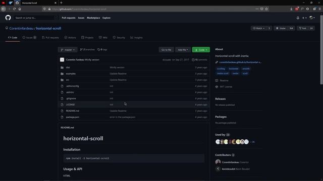 Skew Effect On Horizontal Scroll With JavaScript смотреть онлайн