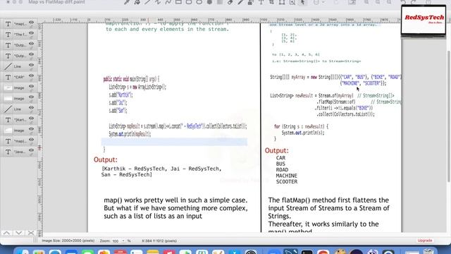 # 172 Stream map vs flatMap in Java with examples | Java 8 Stream map | Stream | java 8 | RedSysTec