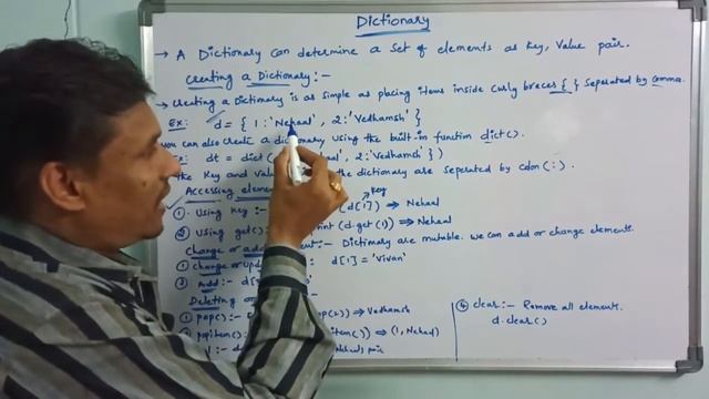 Dictionary in python | Dictionary Methods in Python | Mapping in Python | Python Programming |telug