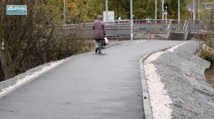 В Московском районе на улице Рябцева сделали новый тротуар