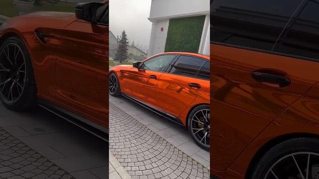 Orange Chrome Bmw M5 Competition #bmw #wrap #bmwm5 #m5competition