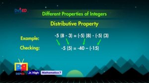 Grade 7 Math Q1 Ep 8 Properties on Operations of Integers