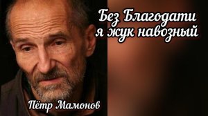 Без Благодати я жук навозный. Петр Мамонов