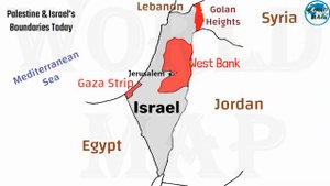 КАРТА МИР - ПОЛИТИКА (Palestine and Israel Today)