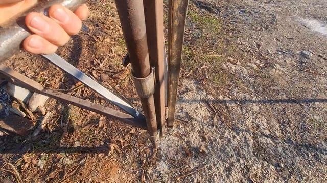 Ворота распашные четырехстворчатые.