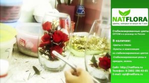 Как делают стабилизированные цветы в стекле