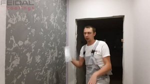 Декор в коридоре, штукатурка типа марморино, техника нанесения!