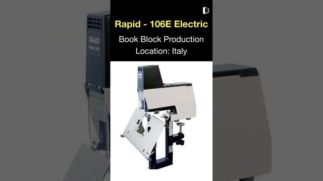 Preowned Book Block Production / Sewing Machine for SALE | Rapid - 106E Electric