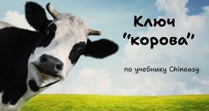 Изучаем ключи по учебнику Сhineasy. Ключ "корова"