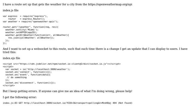 How do you set up a websocket to an external API? смотреть онлайн