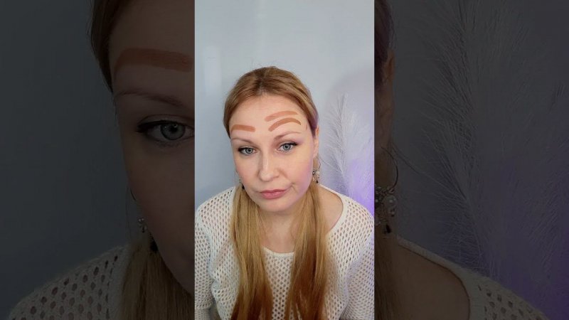 Коррекция бровей,Трафареты для бровей  #косметика