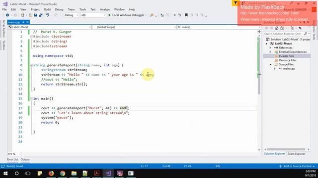 C++ String Stream or sstream basic usage смотреть онлайн