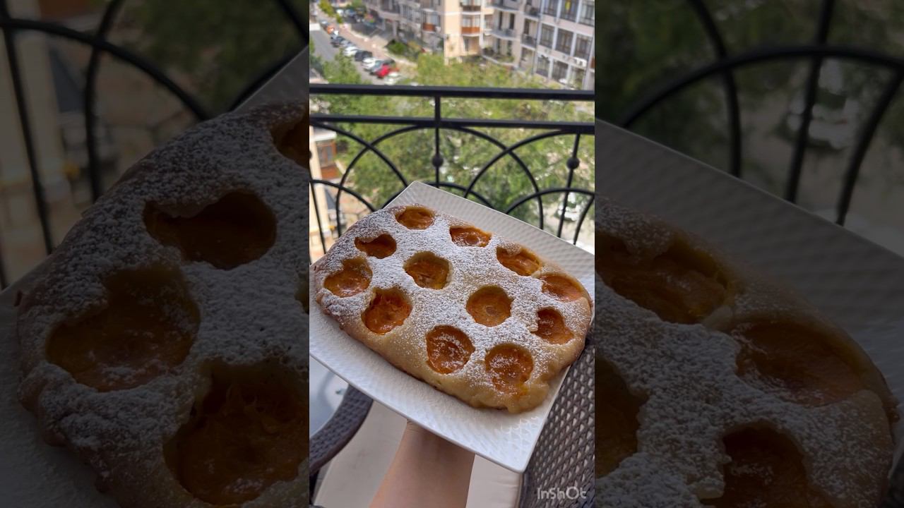Абрикосовый пирог #рецепты #готовлюслюбовью #пирогрецепты #пирогсабрикосами