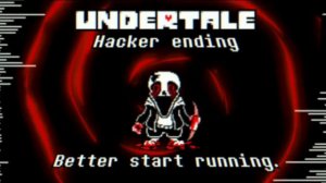 Undertale: hacker ending (vhs sans battle)
