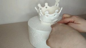 Корона из мастики.Оформление торта для девушки.