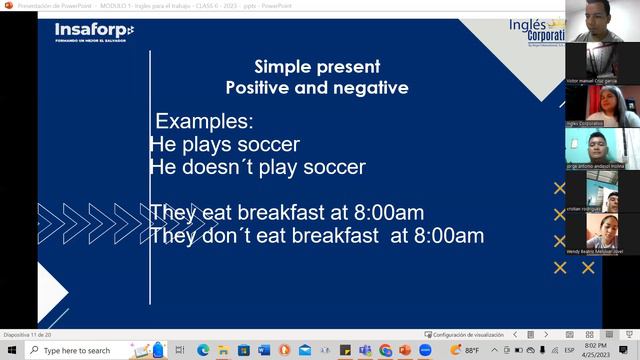 Session 6- 04-25-2023- 29750-8048-0059/2023-Baires- Simple present affirmative & Negative statement смотреть онлайн