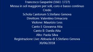 Francesco Gasparini (1661-1727) Messa in sol maggiore (Credo)