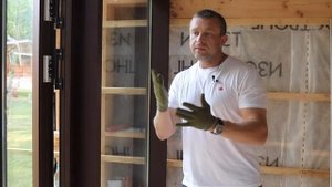 Панорамное остекление бани: витраж и входная дверь из алюминия | Наши проекты | Окна Стрит