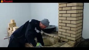 Казан на 160 литров Евгений из Казахстана собирает три печки под мега-казаны