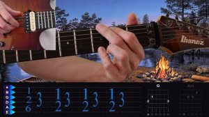 The Retuses - Заметался пожар голубой. Разбор на гитаре + Cover. Для начинающих