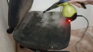 Убираем кошачью шерсть пароочистителем Kitfort KT-950