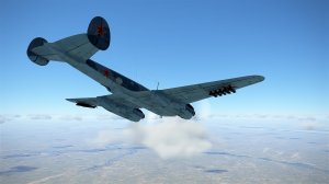 Пикирующий  бомбардировщик  Пе-2. Бомбы 6-100 кг. 10 РС-132  "IL-2 Sturmovik Great Battles".