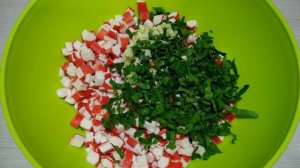 Оладьи из крабовых палочек