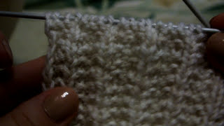 Польская (граненная) резинка спицами. Вязание спицами. смотреть онлайн