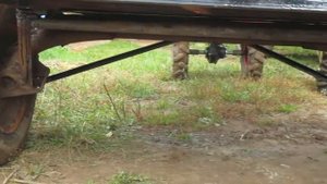 Тележка-самосвал к мотоблоку из вазовской балки.