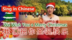 Chinese Christmas Song 🎄 We Wish You a Merry Christmas in Chinese with Pinyin & Lyrics