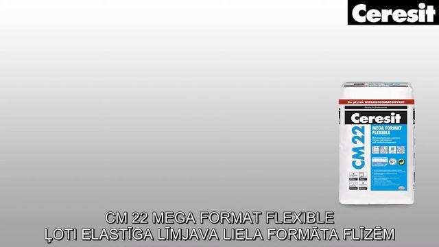 Lielformāta flīžu līmēšana ar Ceresit produktiem.