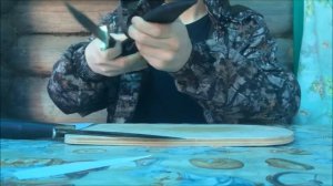 Обзор ножей НР-40 из сталей: 95х18 и дамаск