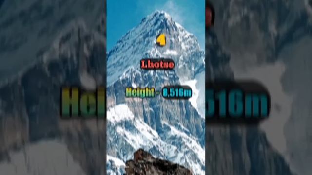 Top 5 Highest Mountain Peaks in the World।। Highest Mountains।।#shorts #mountains #viral #everest
