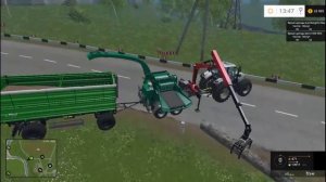 Farming Simulator 15 СОСНОВКА КАК ДРОБИТЬ ЩЕПУ #29