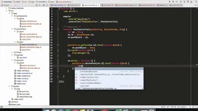 MEAN Stack: AngularJS Controllers - 2 смотреть онлайн