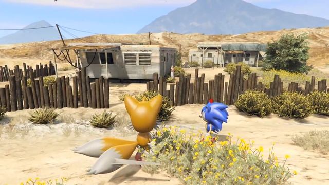The CLASSIC SONIC the HEDGEHOG goes to Los Santos (GTA 5 Mods) смотреть онлайн