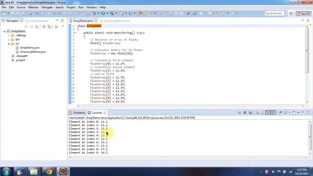 How to store float values in Java Array? | Java Array (float values) | Java Tutorial