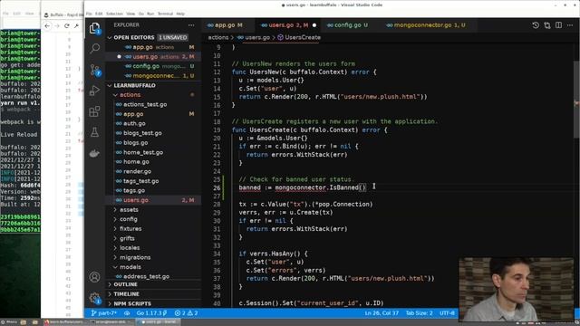 Learn Buffalo in Go - Part 8 Third-party Integrations and Buffalo Events смотреть онлайн