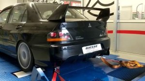 Mitsubishi Lancer Evo lX antilag (Bang-Bang) on dyno test