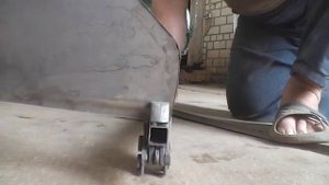 Кромкогиб самодельный, работа кромкогибом. ( metal bender, press brake)