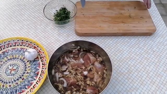 Аджапсандал на мангале .Салат из печёных овощей ?